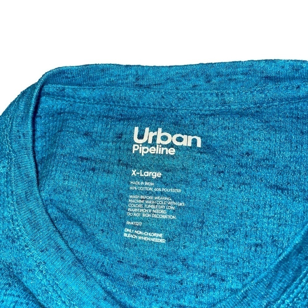 NWOT URBAN PIPELINE Mis-Sized Teal tee says XL measured as a Medium - Picture 10 of 10